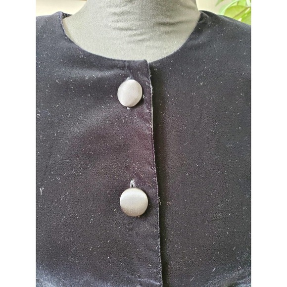 Vintage Depeche Mode Black Acetate Long Sleeve Buttons Front Casual Jacket 12 - Picture 2 of 11